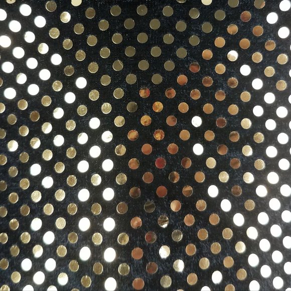 90's Vintage Velveteen Gold Confetti Sequin Evening Gown by J Reynolds Designs - Picture 10 of 11